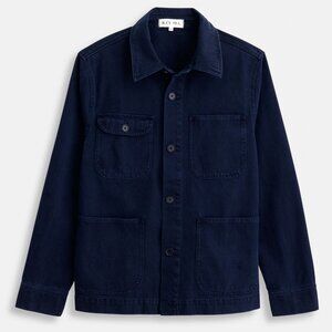 Alex Mill Garment Dyed Work Jacket in Recycled Denim (Dark Navy) Size XS